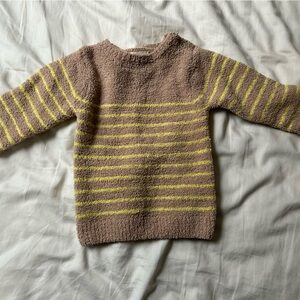 Striped Brown and Yellow Sweater
